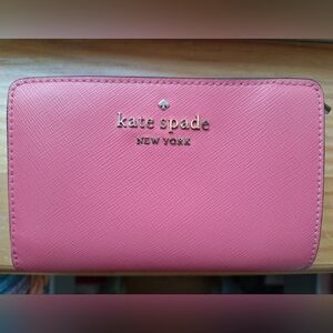 Kate Spade compact bifold pink wallet